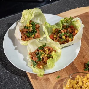 Turkey Taco Lettuce Wraps